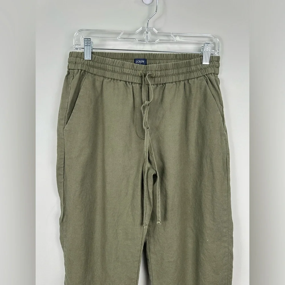 J. Crew Olive Pull On Cuffed Ankle Jogger Pants Size 6